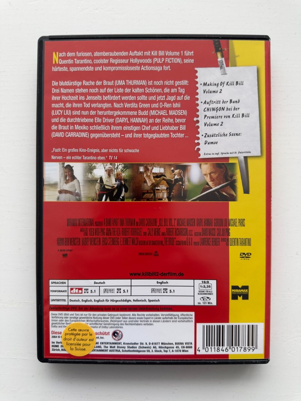 Tous les DVDs: Kill Bill - Volume 2 – Neuf (Voir description) à Nottwil par grabi77 1