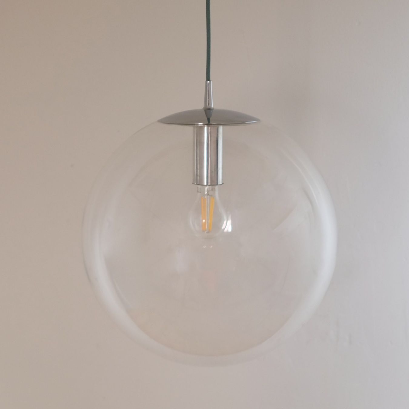 Lampadari & plafoniere: Glaskugel Peill & Putzler Klar Ø ca 45 cm – Usato da Basel venduto da Patts_Lampenfieber