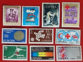 SPANIEN ESPANA LOT CRUZ ROJA S. JOSE CARIDAD FUTBOL UNGES.*