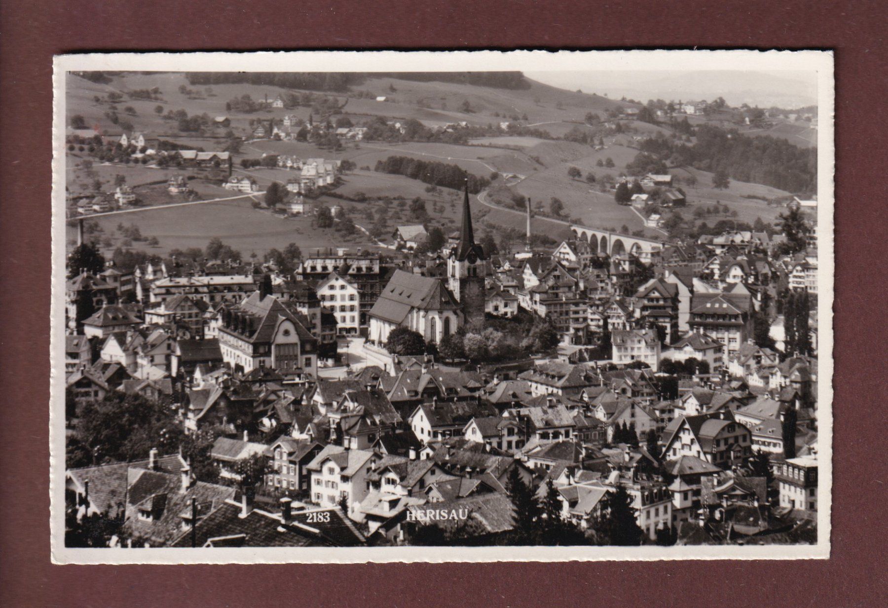 Cartoline postali: HERISAU - Teilansicht – Usato da Pully venduto da nicecards