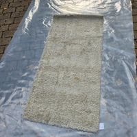 Hochwertiger Shaggy Teppich Carpetland 68 × 140 cm Beige