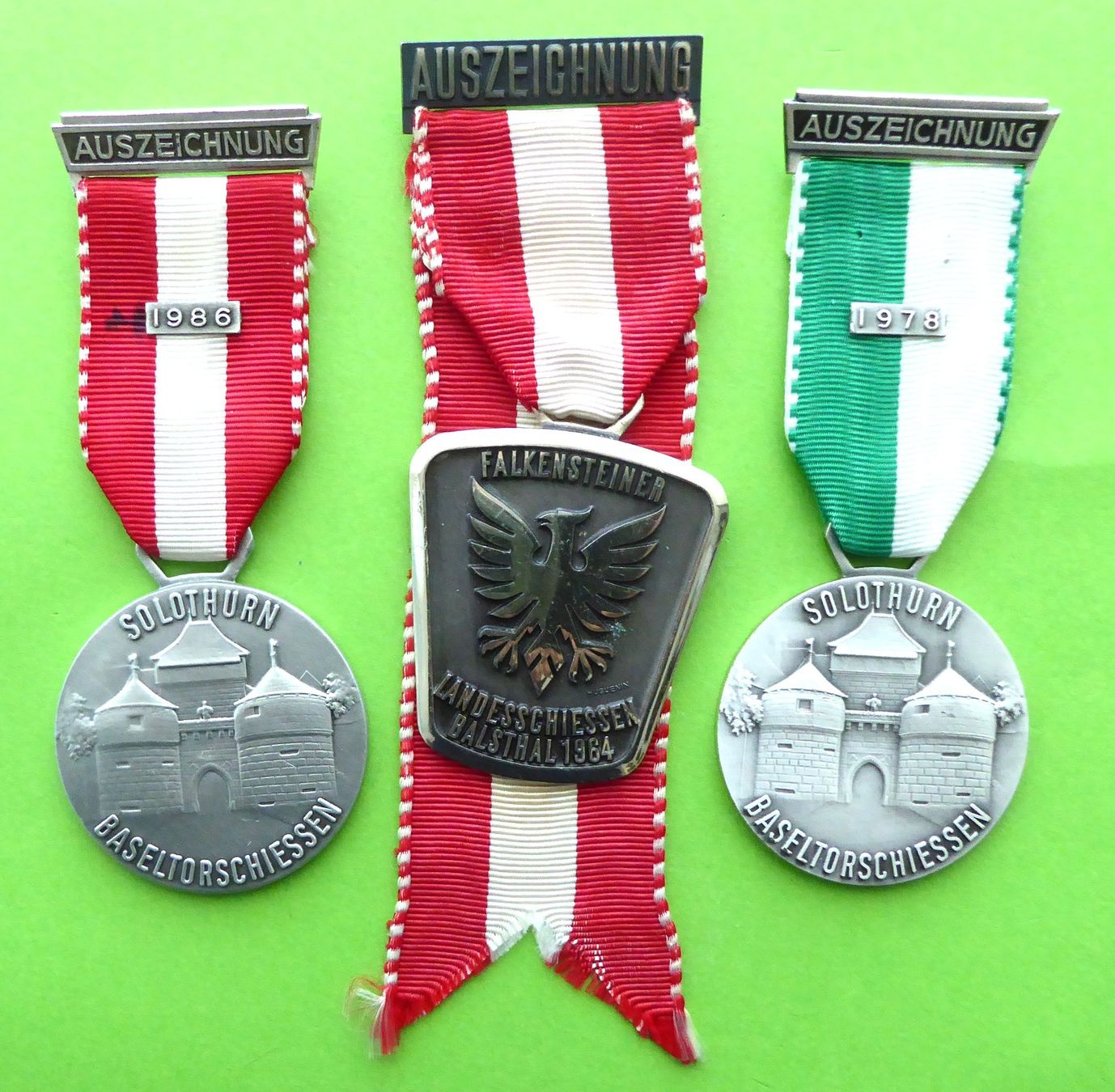 Medaglie: SO Baseltorschiessen 1978, 1986; Balsthal Schiessen 1964 – Usato da Aesch BL venduto da Kauri1