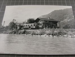 Meiringen Sandsteg mit Zug