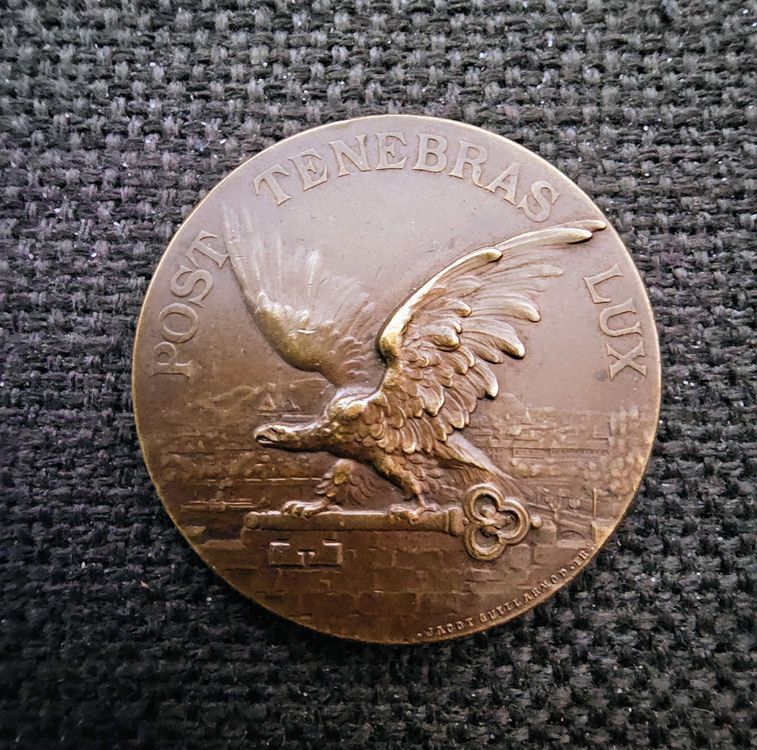 Médaille En Bronze Societe Electroradiologie Radiologie Medicale 1909 1959 254837806956