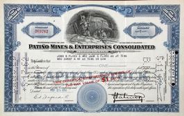 Patino Mines & Enterprises Consolidated Inc. - 1962