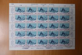 Schweiz CH - Alpen 1966 Bogen Finsteraarhorn Ersttagsstempel
