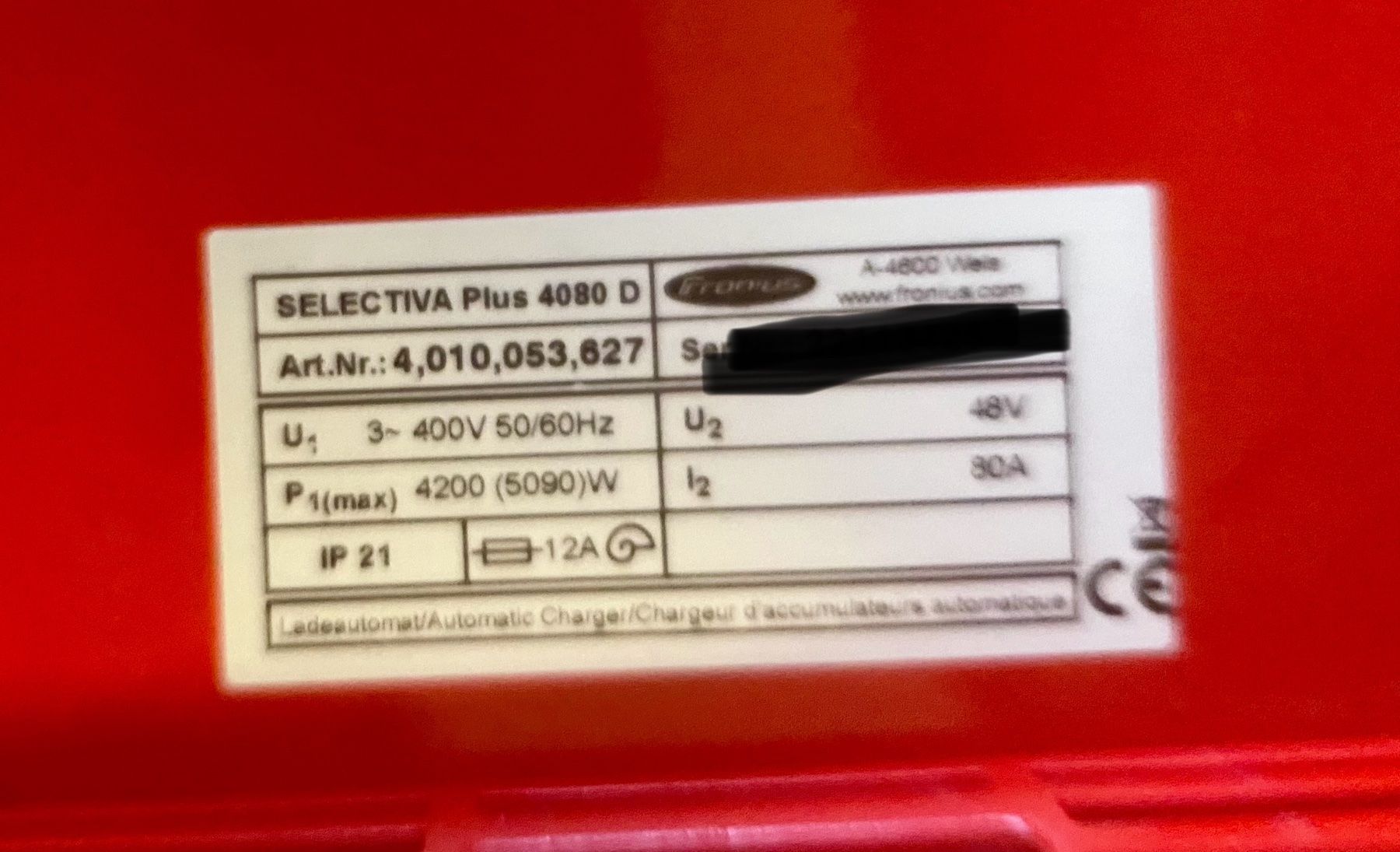 Fronius Caricabatterie: Fronius Selectiva Plus 4080 D Ladegerät – Usato da Niederdorf venduto da LeptonAG 5