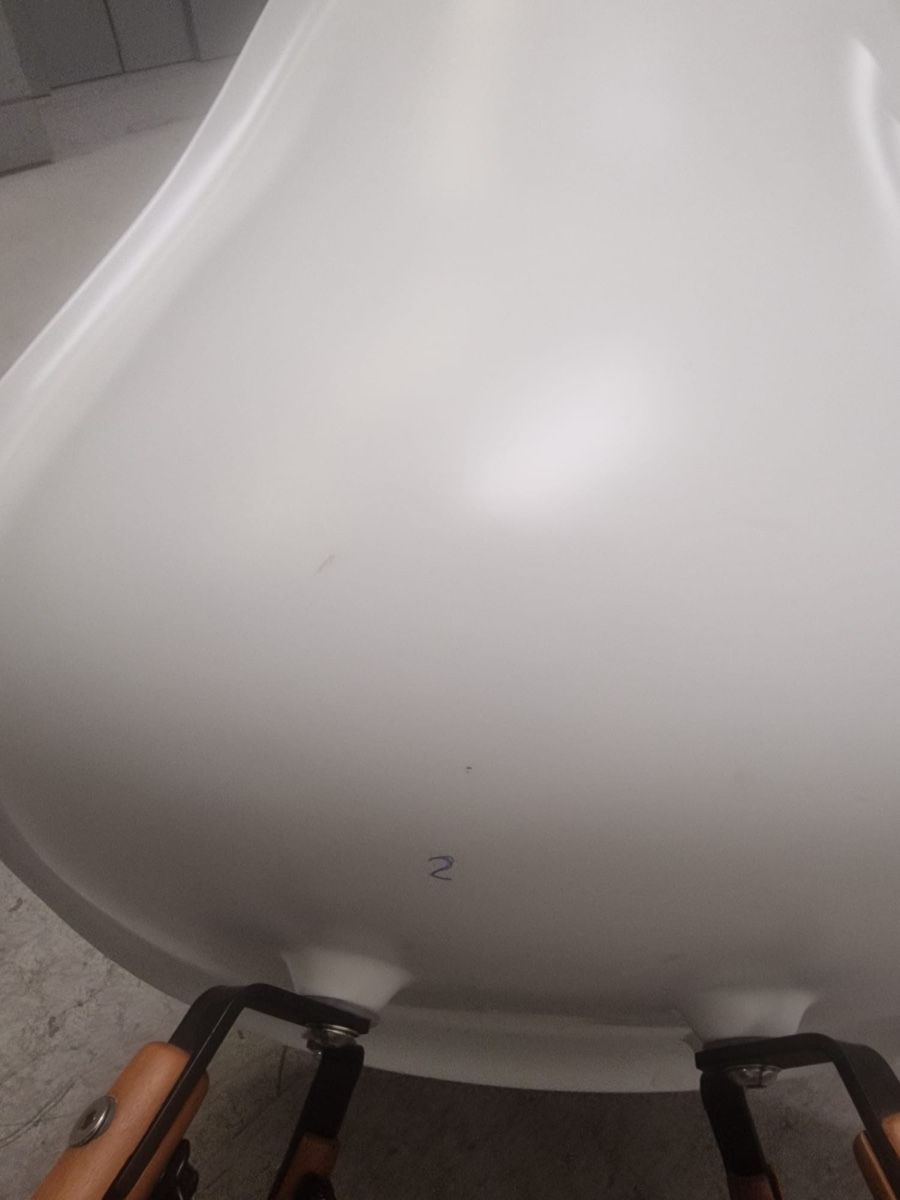 Stühle: Vintage Stuhl Weiss – Gebraucht aus Zürich von Vintage-1993 4