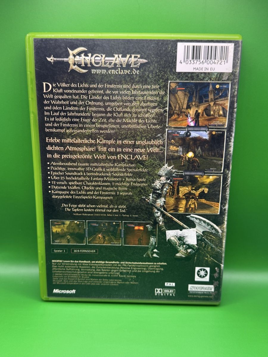 Microsoft Giochi: Enclave XBOX – Usato da Zürich venduto da Reogen 1