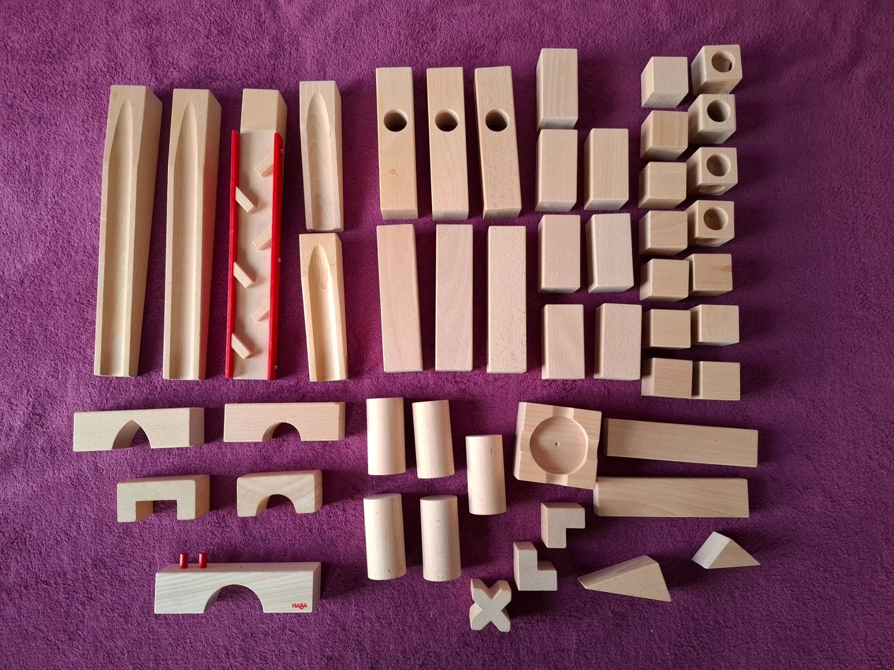 Haba Spielzeuge: Grosses HABA Kugelbahn - Set - 50 teilig – Gebraucht aus Müllheim Dorf von Seeeule01 4
