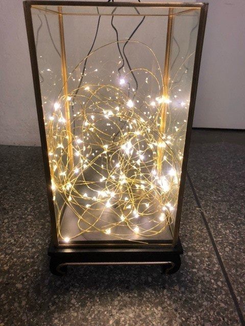Ghirlande e barre luminose: LED DEKOGLAS MIT LICHTERKETTE  100 DIODEN – Nuovo e nell'imballaggio originale da Ostermundigen venduto da wini63