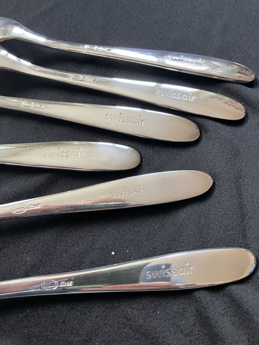 Set di posate: 6 x Swissair First class Fish knives – Usato da Zürich venduto da Classic_Collection_Zurich 3