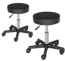 Rollhocker Arbeitshocker Drehhocker 2er Set Höhenverstellbar