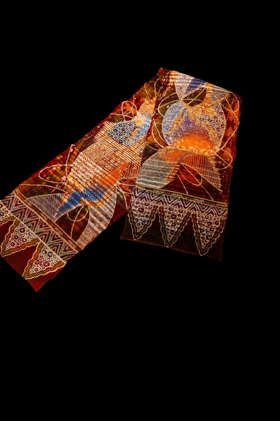 Tessuti: Batik Tulis auf strukturierter Seide – Nuovo (secondo la descrizione) da Romanshorn venduto da ras_b6lp