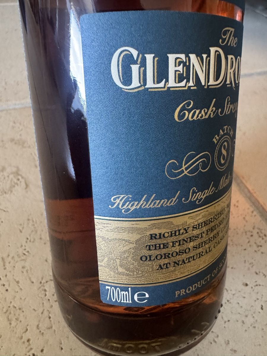 Glendronach Bevande alcoliche: The Glendronach Cask Strength Batch 8 Single Malt Scotch Whi – Nuovo e nell'imballaggio originale da Hergiswil NW venduto da wert721 4
