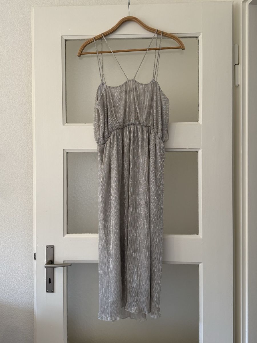 Zara Vestiti: Zara Kleid, Grösse L, Silber – Nuovo (secondo la descrizione) da Basel venduto da zukk_ 2