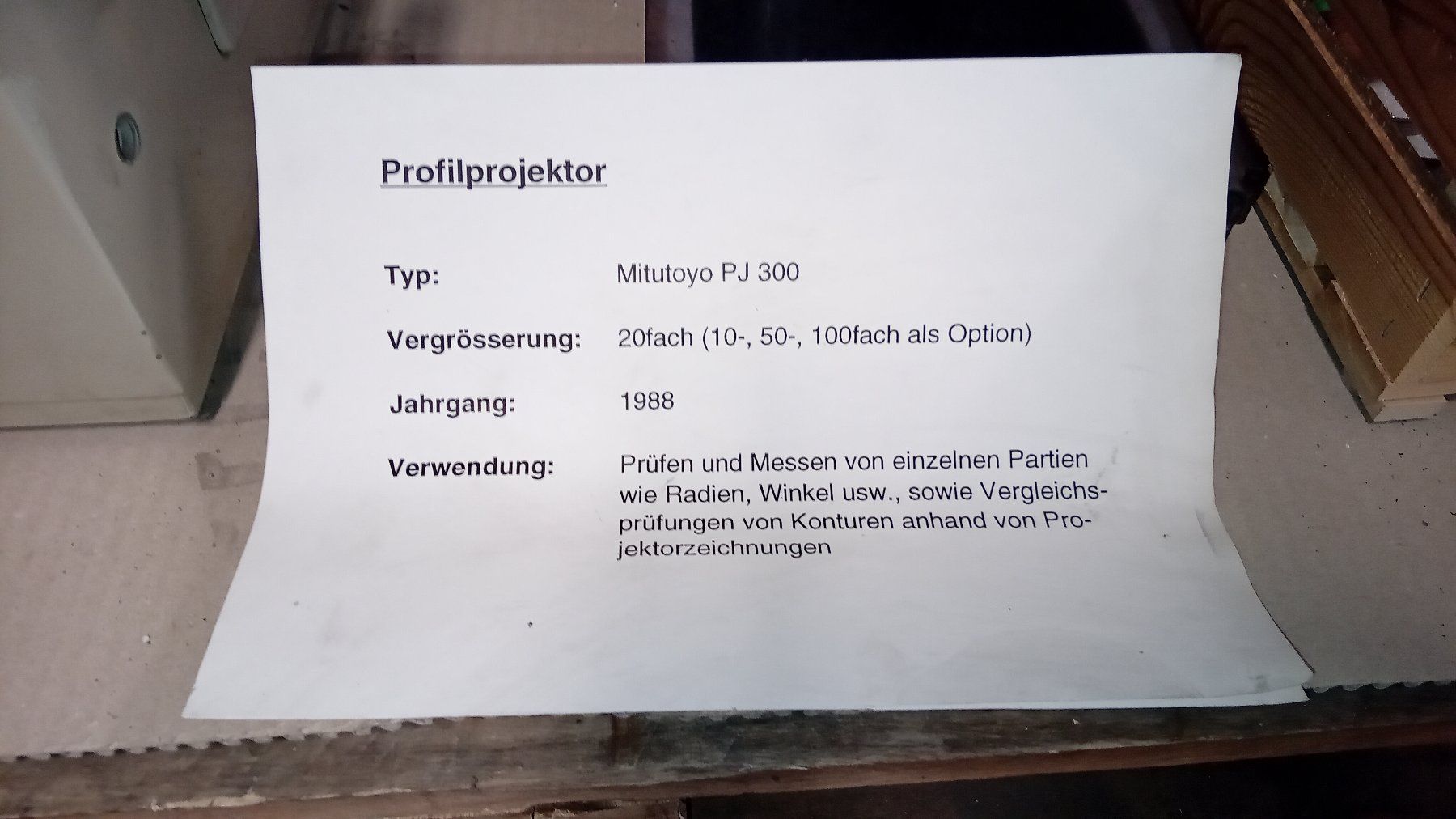 Messen: Mitutoyo PJ300  Profilprojektor – Gebraucht aus Inkwil von Daniel630 4