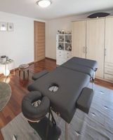 Klappbare 3-Zonen-Massageliege mit Aluminiumgestell 