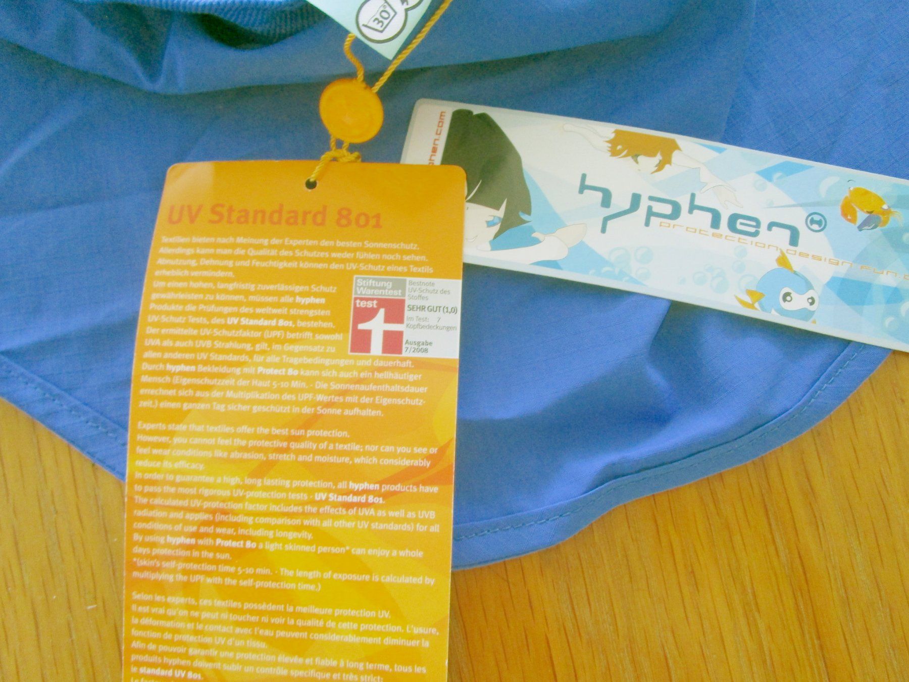 Sonstige Jungenkleidung: hyphen Kinder Sonnenkappe Cobalt Gr. 54-56 – Neu und originalverpackt aus Luterbach von Evbu 3