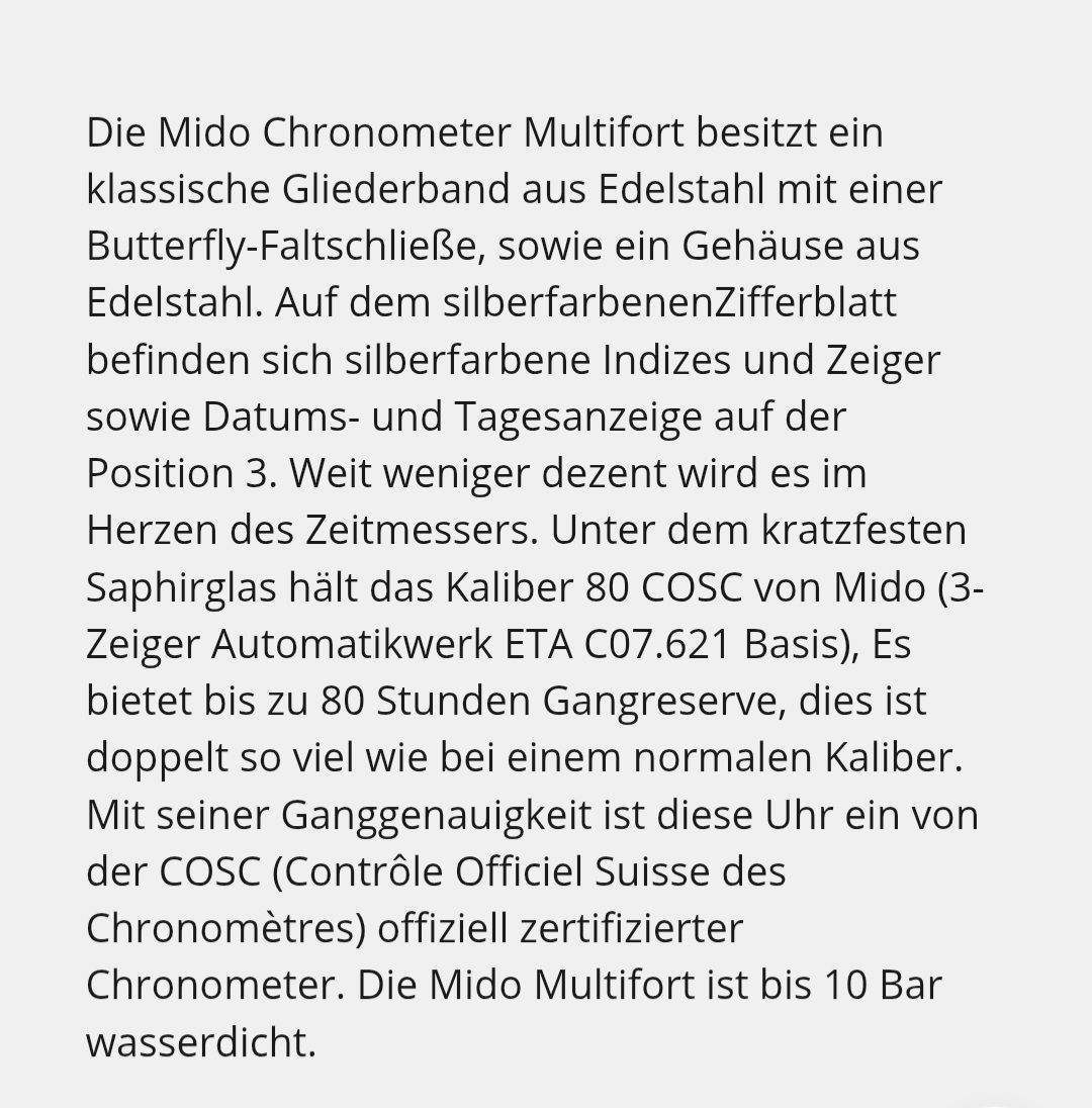 Mido Orologi: Mido – Nuovo e nell'imballaggio originale da Burgdorf venduto da Max681 4