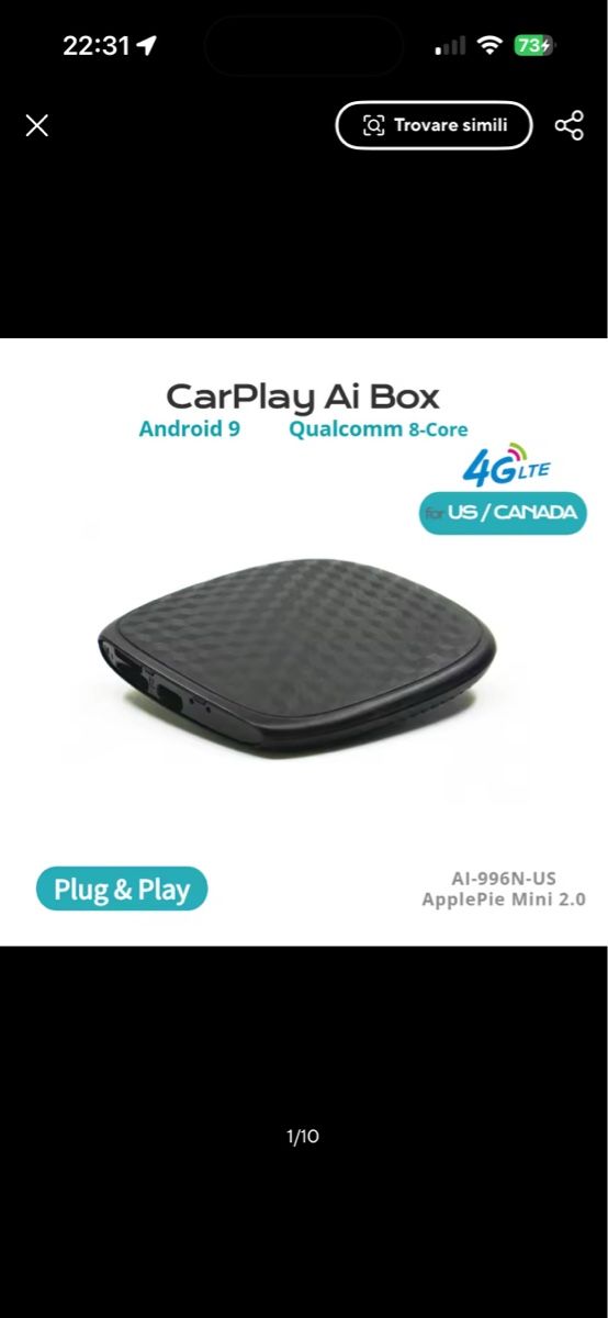 Navigation: CarPlay AI Box Android 9 Qualcomm 8-Core 4G LTE – D'occasion à Bürglen UR par Cardosoluis
