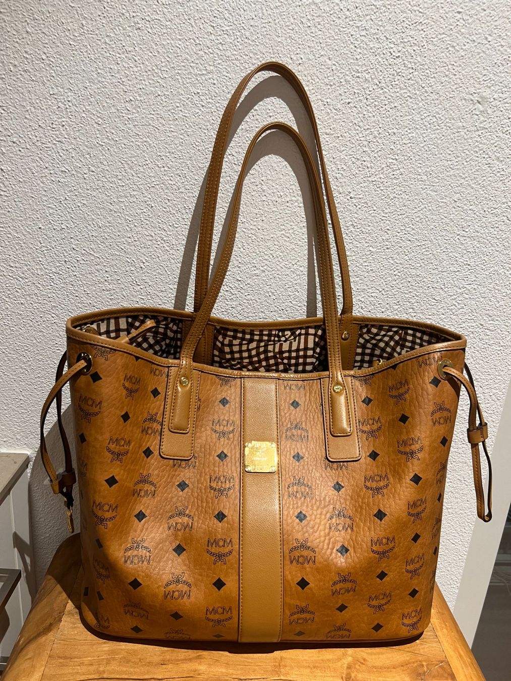 MCM Shopper Tasche Cognac Visetos Original Verf. (Neu (gemäss ...