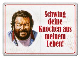Blechschildkarte-BUD SPENCER-SCHWING DEI