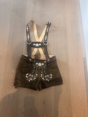 Oktoberfest Krüger Lederhose Damen, Grösse 34, Top Zustand