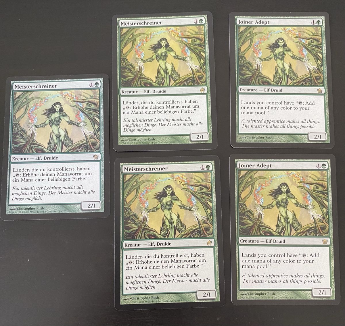 Magic The Gathering Carte collezionabili: 5x Joiner Adept / Meisterschreiner – Usato da Oberglatt ZH venduto da Finlandia1