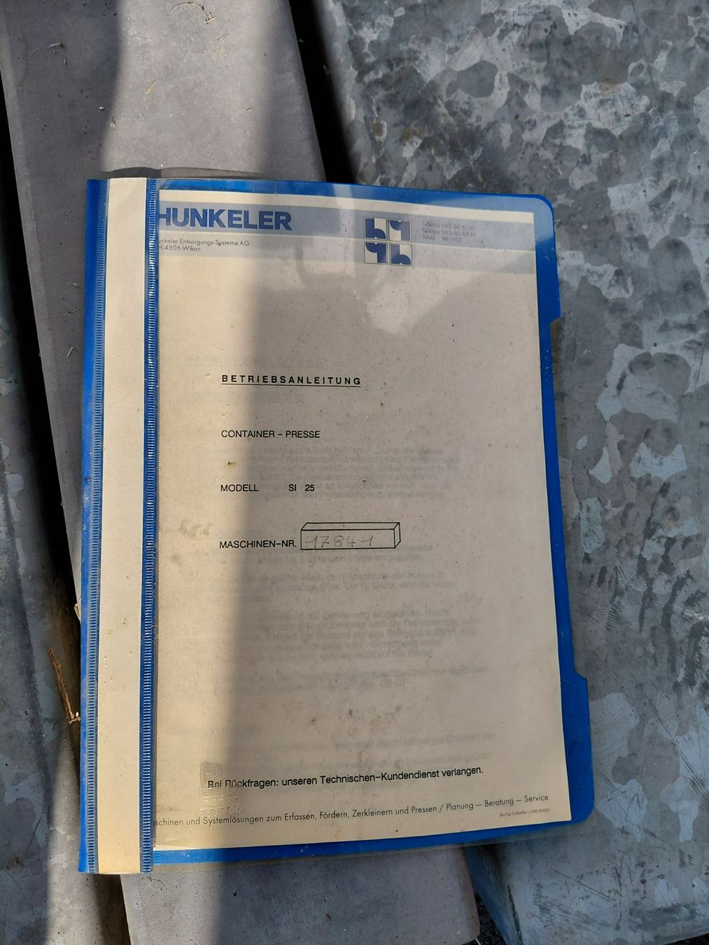 Tutte le macchine: Kehrichtpresse – Usato da Niedergösgen venduto da nic_f82z 2