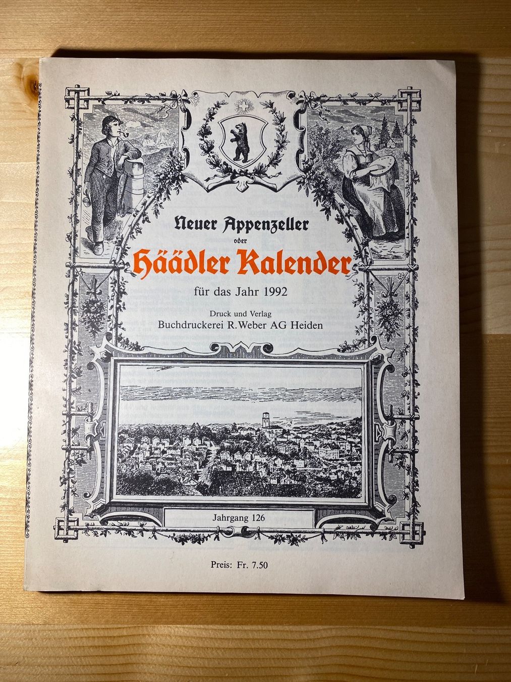 Calendari: Häädler Kalender 1992 – Usato da Herisau venduto da Fissore