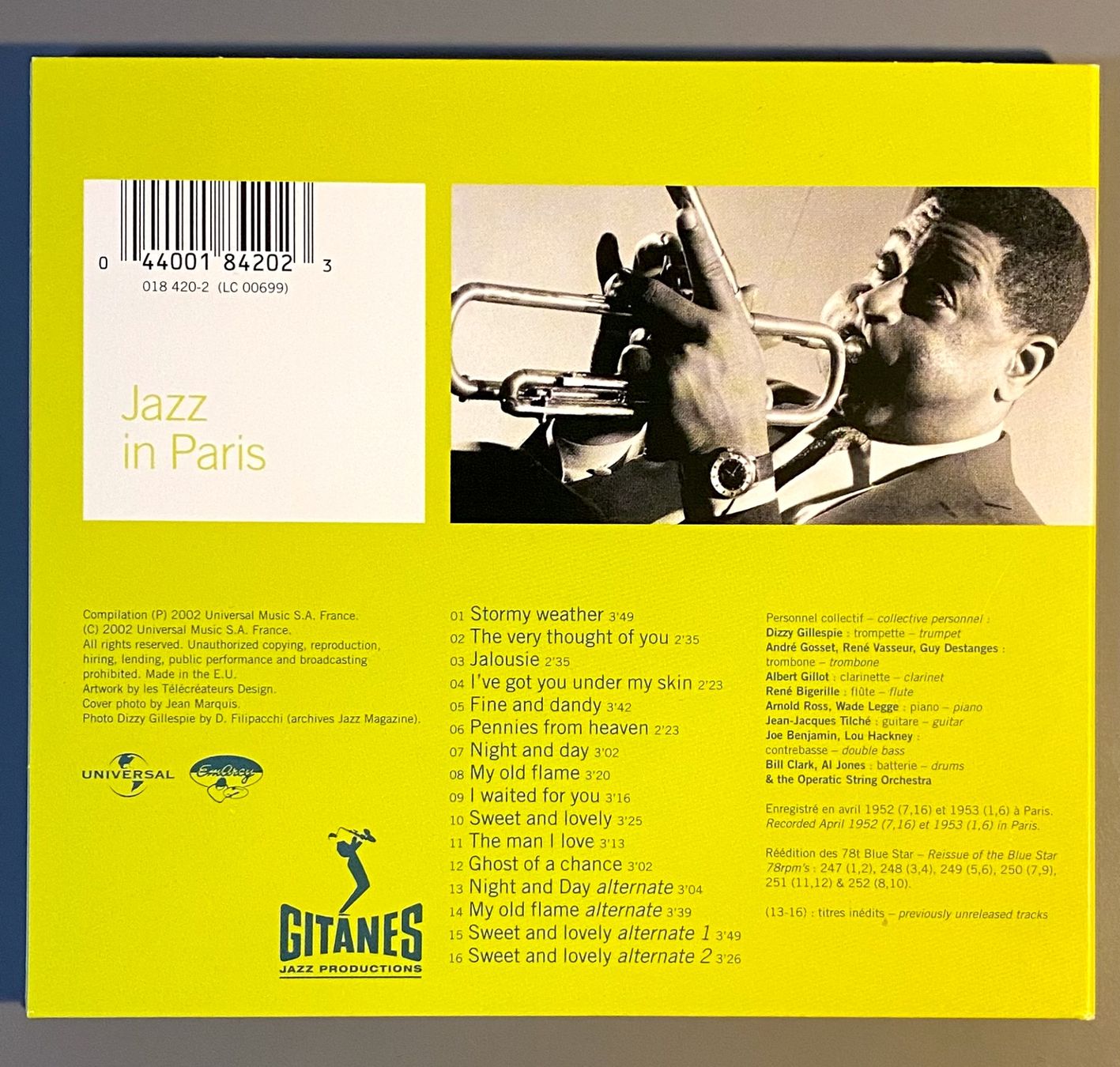 CDs: Gillespie Dizzy & His Operatic Strings Orchestra (CD-Digipak – Gebraucht aus Reinach AG von Paal61 1