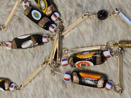 Vintage Murano Glas Kette Collier, 70er Jahre