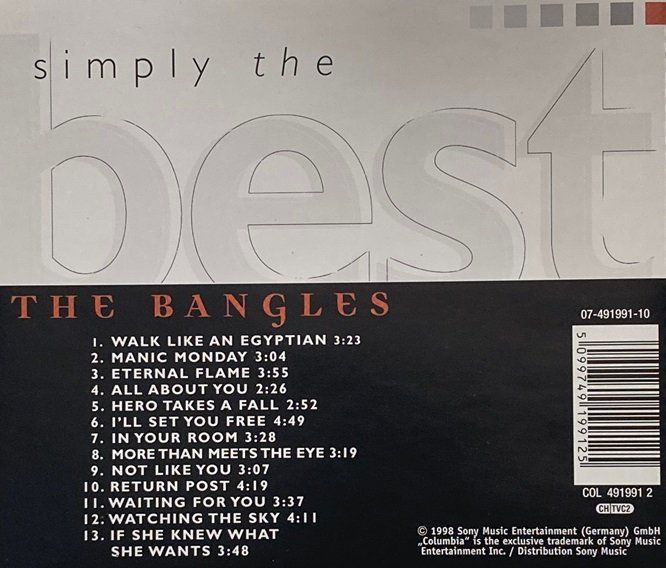 CD: The Bangles - Simply the best – Usato da Grüningen venduto da azulverde 1