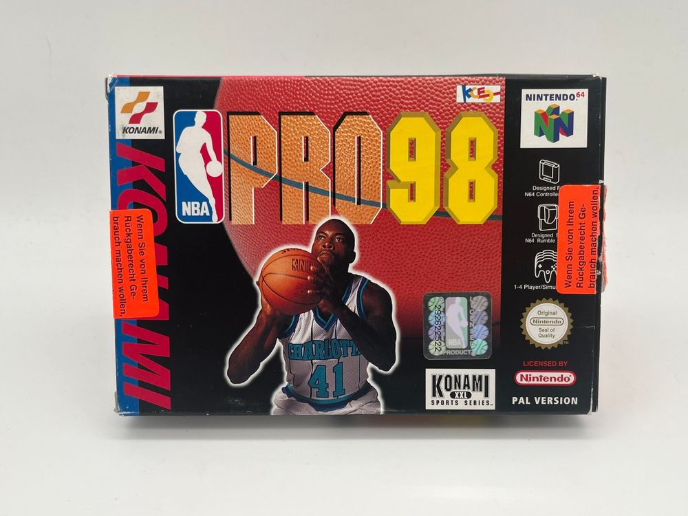 NBA Pro 98 Konami *Top* OVP CIB Nintendo 64 N64 | Kaufen auf Ricardo