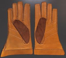 Lederhandschuhe (Made in France 🇫🇷) Vintage NEU ungetragen