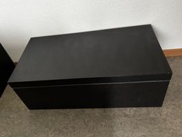 Schwarze Truhe / Kiste aus Holz, ideal zum Verstauen!
