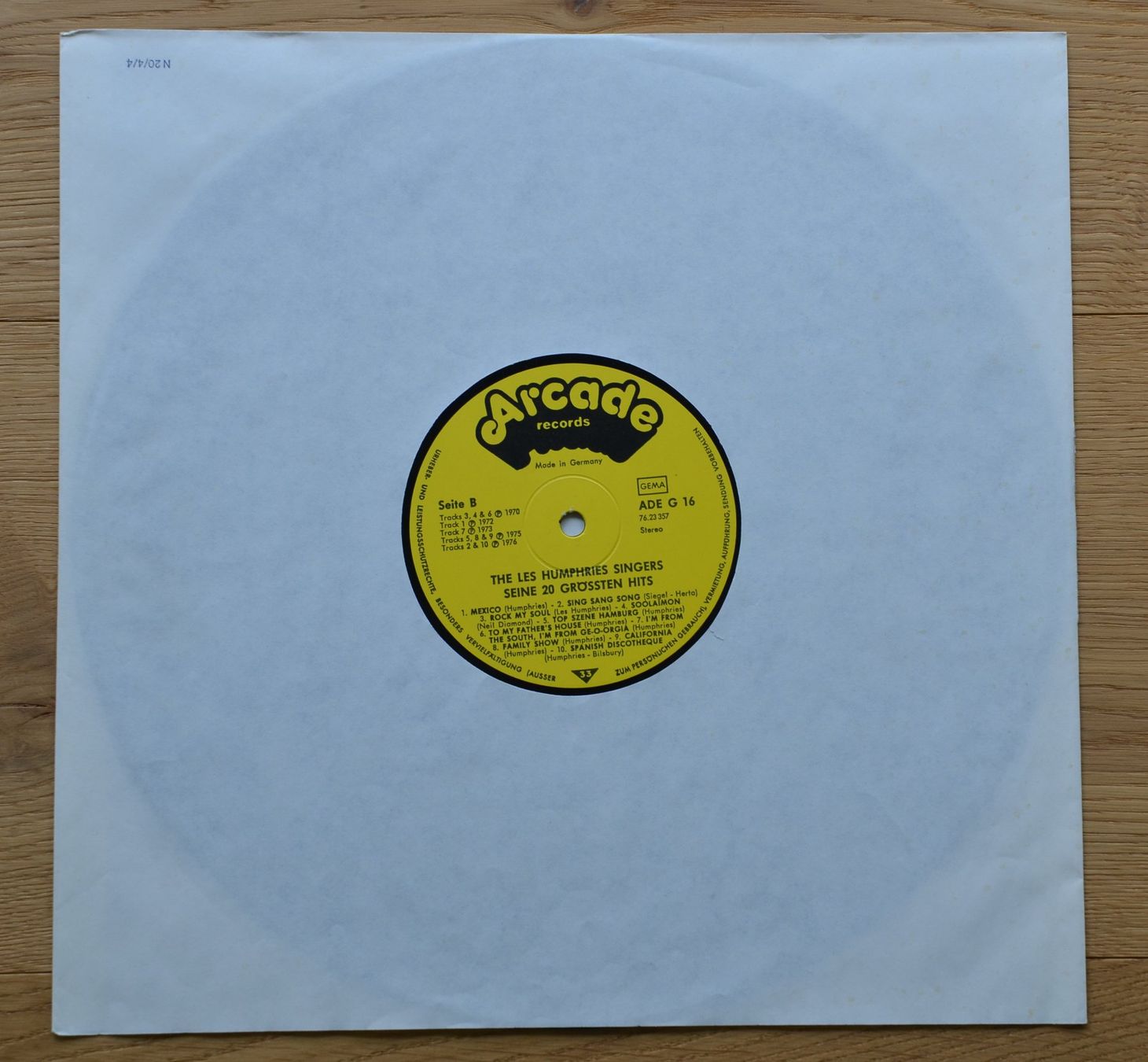 Dischi in vinile: Les Humphries Singers - 20 grössten Hits – Usato da Glarus venduto da Zigerfrigg 2