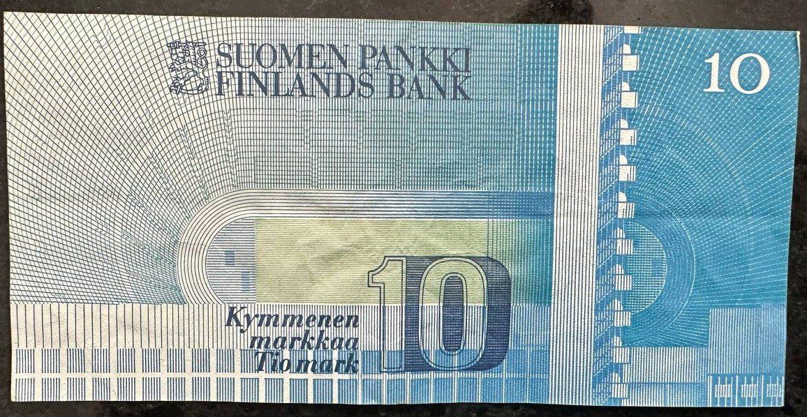 Banconote: Finnland 10 Markka Banknote 1986 – Usato da Beringen venduto da Mantafisch1 1