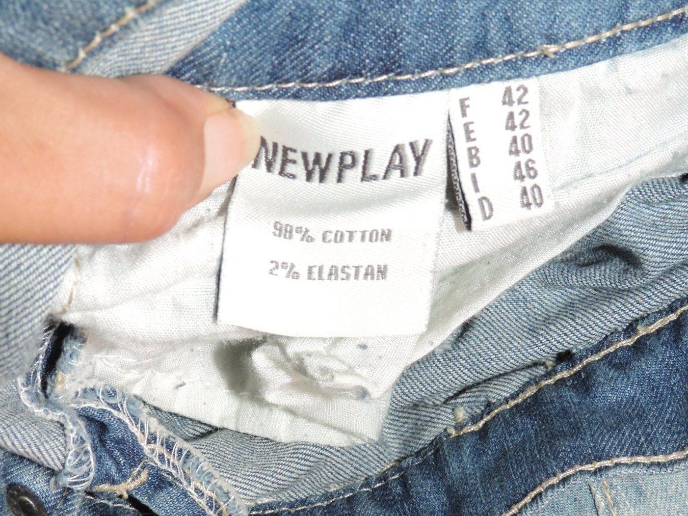 Tute: combi jeans décoloré – Usato da Genève venduto da Axelle333 7