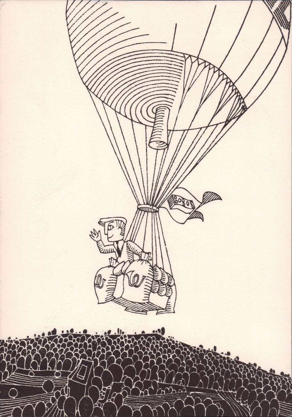 Tutti i francobolli: 1962 PK mit Freiluftballon befördert – Usato da Eggersriet venduto da stamp303 1