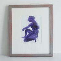 Aquarell: Violet man