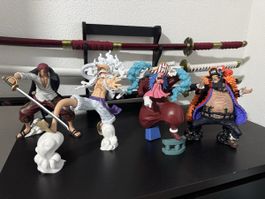 One Piece Figuren Set – Luffy Gear 5, Shanks, Blackbeard & B
