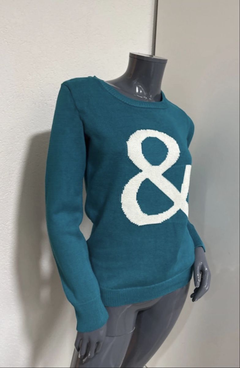 Maglioni & Felpe: Pull Esprit bleu pétrole avec logo &, taille S, coton – Nuovo (secondo la descrizione) da Genève venduto da ram_97rx 1