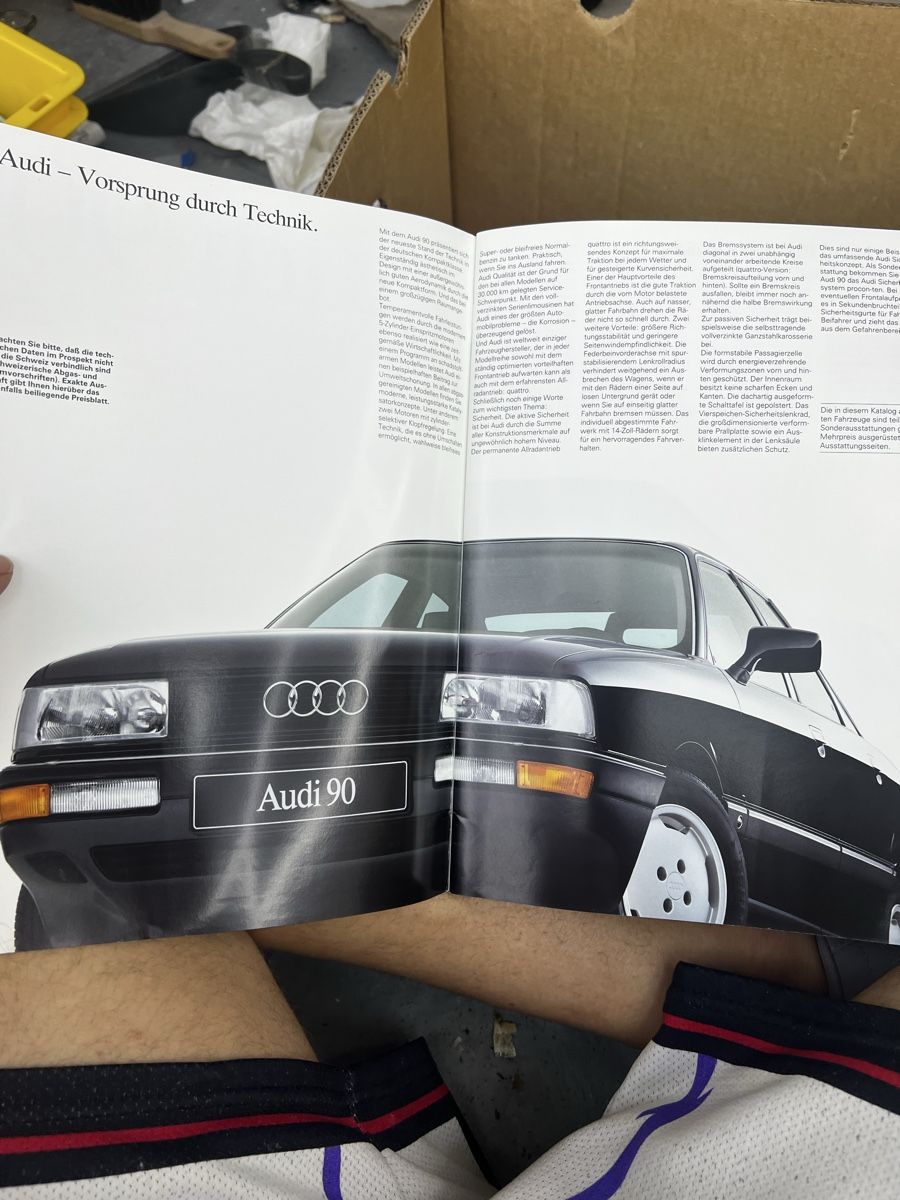 Audi Dokumente: Alter originaler Audi 90 Katalog Deutsch – Gebraucht aus Wettingen von NickInc 1