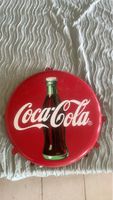 Coca-Cola Plaque Métallique Ronde Rouge