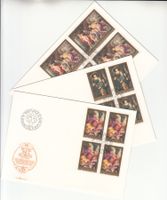 LBK 593 - 595 im 4er-Block FDC