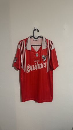 River Plate Retro fan Trikot Adidas Quilmes #7 L  ⸻  📝