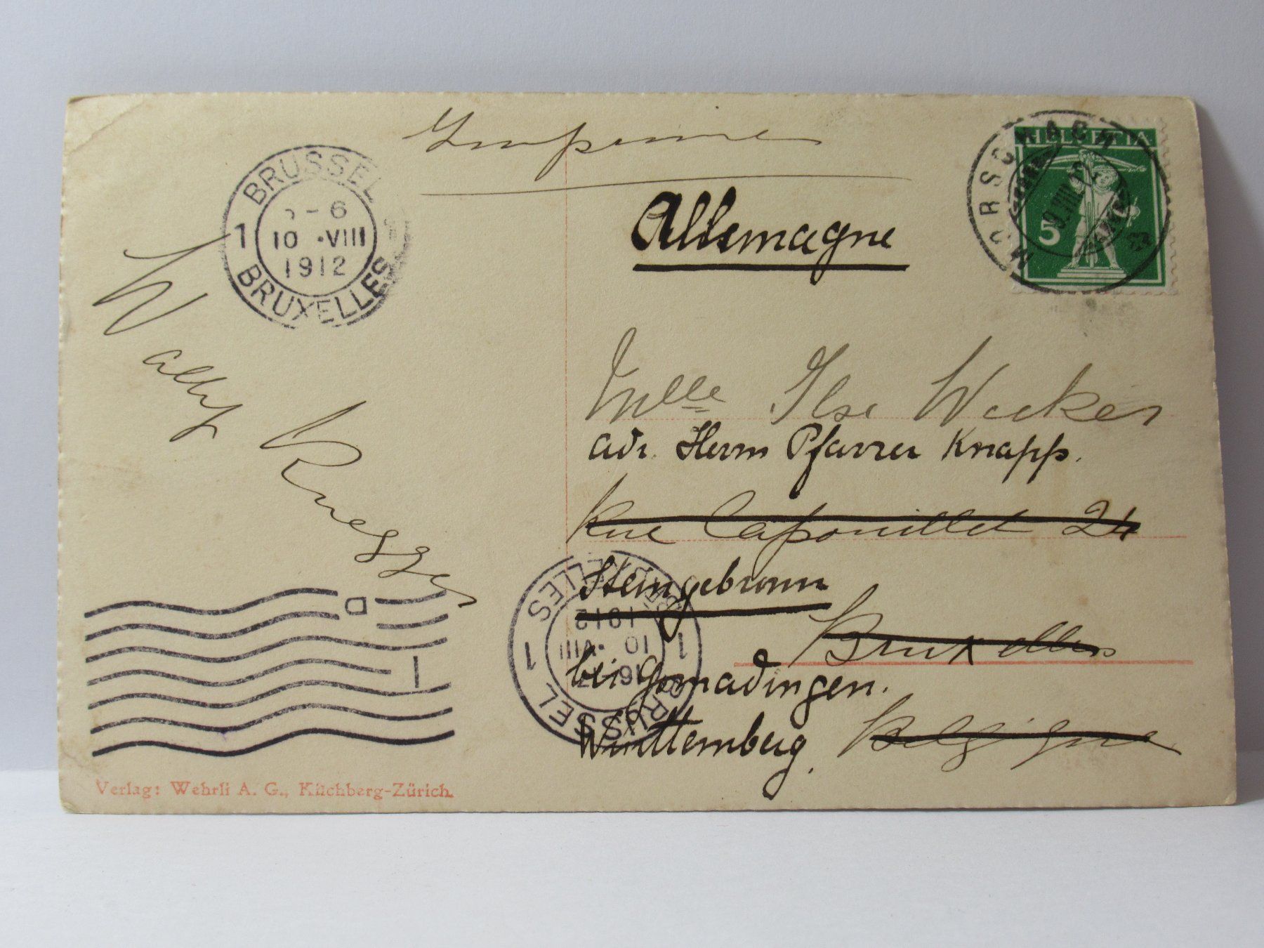 Ansichtskarten: Urirotstock 1912 – Gebraucht aus Grenchen von Bluemchen1900 1