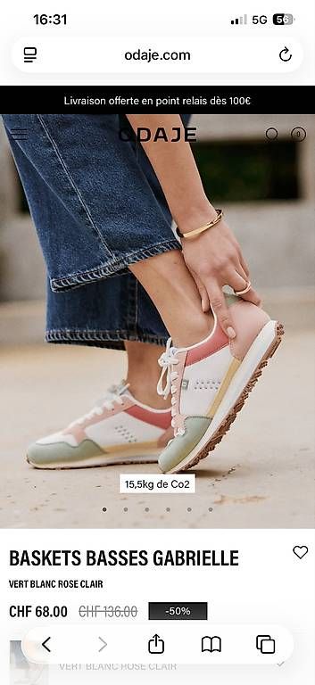 Chaussures femmes: Basket ODAJE, taille 40 neuve – D'occasion à Villars-le-Terroir par Sansan82
